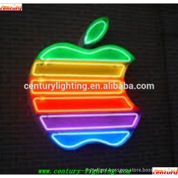 super bright apple neon sign